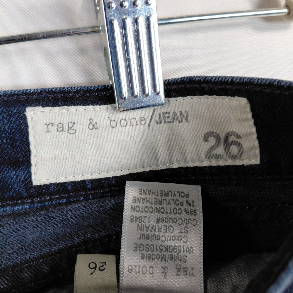 Rag & Bone The Dre Slim Boyfriend Jeans St Germain Dark Wash Womens Size 26 - Picture 11 of 16